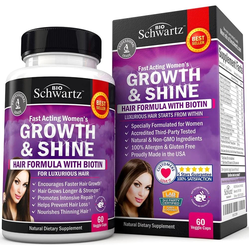 Shine Hair - Supplement for hair. Helps for hair be strong and shine ... Hair Goals: Products for Strength, Shine, and Growth