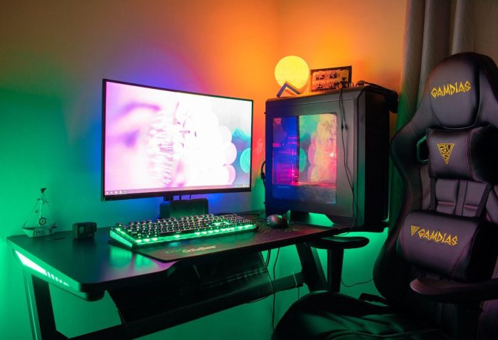 Premium Photo | A multiscreen gaming setup to cater to serious gamers ... Level Up Your Gaming: Must-Have Accessories for Serious Players
